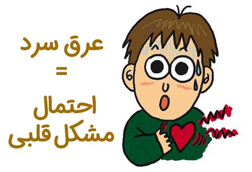 عرق سرد حمله قلبی